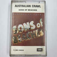 Australian Crawl Sons of Beaches 1982 Cassette Tape Vintage Rock Music