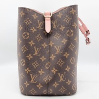 Louis Vuitton NeoNoe M44022 Monogram Canvas Bucket Bag Brown Pink