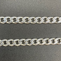 Mens 925 Sterling Silver Curb Link Necklace
