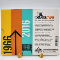 2016 RAM 6 Coin UNC Set 50th Decimal Changeover 5c-$2 Uncirculated