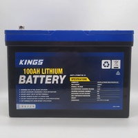 Kings 100Ah LiFePO4 Battery 12V 1280Wh 10kg Deep Cycle AKEP-LITHBAT100_01