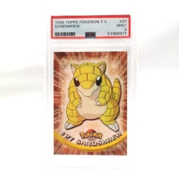 Pokemon Sandshrew #27 Mint 9 PSA Graded 1999 Topps TV Card
