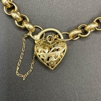 Ladies 9ct Yellow Gold Belcher Link Bracelet