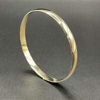 Ladies 9ct Yellow Gold Round Bangle