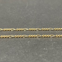 Unisex 9ct Yellow Gold Figaro Link Necklace