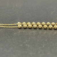 Unisex 18ct Yellow Gold Saint Charbel Rosary Bead Necklace