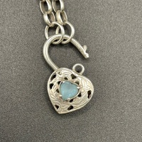 Ladies 925 Sterling Silver Belcher Link Necklace