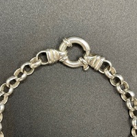Ladies 925 Sterling Silver Belcher Link Bracelet