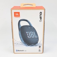 JBL Clip 5 Ultra Portable Waterproof Bluetooth Speaker Blue 12 Hour Playtime
