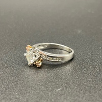 Ladies 18ct White Gold Natural Diamond Ring