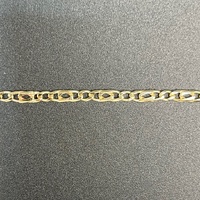 Unisex 9ct Yellow Gold Birdseye Link Bracelet