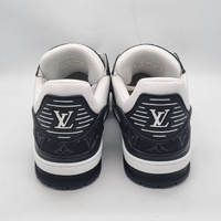 Louis Vuitton LV Trainer Black Monogram Denim US 12 MS026412 1A9JGB