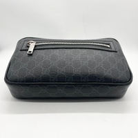 Gucci Medium GG Supreme Canvas Belt Bag Web Strap