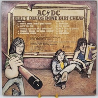 AC/DC Dirty Deeds Done Dirt Cheap 1987 Reissue Australian Vinyl LP APLP-020