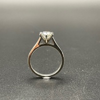 This Ladies 14ct White Gold Natural Diamond Engagement Ring