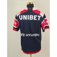 Sydney Roosters Signed Jersey Size L NRL Rugby League Autographed