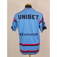 Sydney Roosters Signed Training Jersey Size L NRL Rugby League Autographed