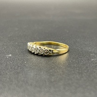Ladies 18ct Yellow Gold Natural Diamond Ring