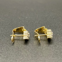 Ladies 18ct Yellow Gold Natural Diamond Earrings