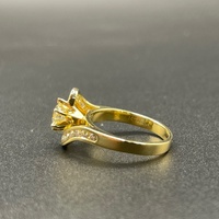 Ladies 18ct Yellow Gold Natural Diamond Engagement Ring
