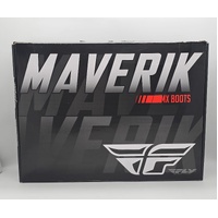 Fly Racing Maverik MX Riding Boots in Black and White Size Youth Size 3