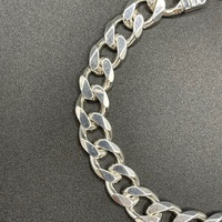 Unisex 925 Sterling Silver Curb Link Bracelet