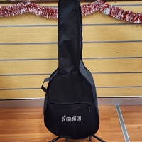 Cort Action Jr 3/4 Electric Bass Guitar Black Short Scale with Soft Case