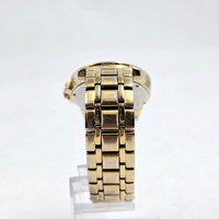 Seiko V157-0BF0 Date Display Gold Tone Stainless Steel 10Bar Solar Mens Watch