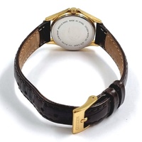 Citizen G002-S114306 Quartz Gold Tone Ladies Brown Leather Band Watch