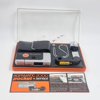 Agfa Agfamatic 2000 Pocket Camera Kit Color Agnar Sensor Vintage Film