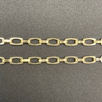 Unisex 14ct Yellow Gold Fancy Link Necklace