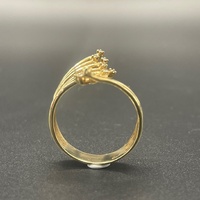 Ladies 9ct Yellow Gold Fancy Natural Diamond Ring