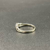 Ladies 10ct White Gold Natural Diamond Ring