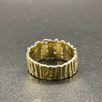 Ladies 9ct Yellow Gold Natural Diamond Cluster Ring