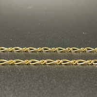 Unisex 9ct Yellow Gold Figaro Link Necklace