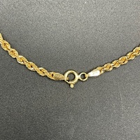 Ladies 9ct Yellow Gold Twist Rope Link Bracelet