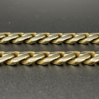 Mens 14ct Yellow Gold Miami Cuban Link Necklace
