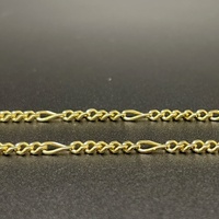 Unisex 14ct Yellow Gold Figaro Link Necklace