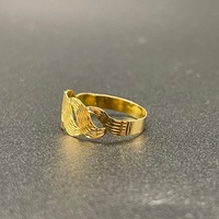 Ladies 21ct Yellow Gold Swirl Ring