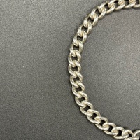 Ladies 925 Sterling Silver Curb Link Bracelet