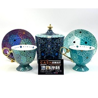 T2 Blue Moroccan Tea For Two Set Teapot and Cups Gift Set