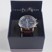 Tommy Hilfiger Harrison TH.191.1.14.2011 Navy Blue Dial Leather Strap Watch