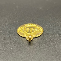 Unisex 21ct Yellow Gold Oval Islamic Religious Pendant