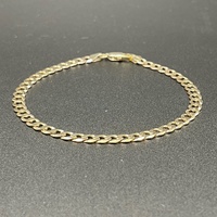 Unisex 9ct Yellow Gold Curb Link Bracelet