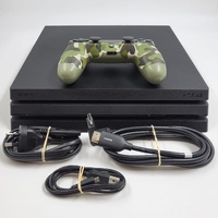 Sony PlayStation 4 Pro 1TB Game Console Black with Controller and Leads