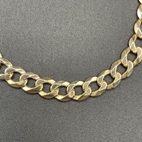 Mens 9ct Yellow Gold Curb Link Bracelet