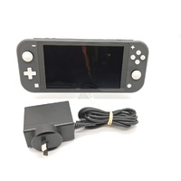 Nintendo Switch Lite Handheld Gaming Console Grey Edition with Power Supply