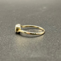 Ladies 10ct Yellow Gold Natural Diamond Cluster Ring