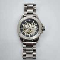 Fossil ME3081 Modern Machine Automatic Skeleton 50mm Silver Band Watch