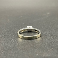 Ladies 18ct White Gold Natural Diamond Ring